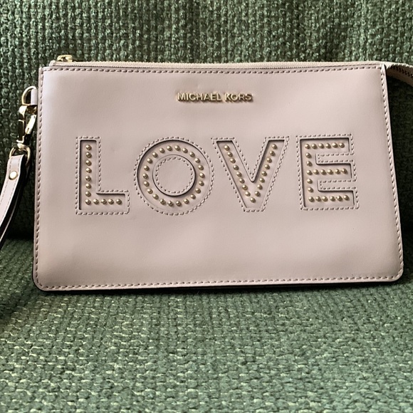 Michael Kors Handbags - Michael Kors 'LOVE' Wristlet Clutch